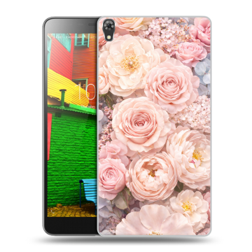 Силиконовый чехол на Lenovo Phab с принтом женский