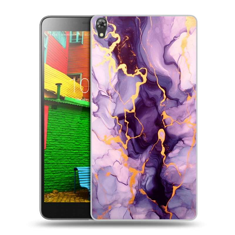 Силиконовый чехол на Lenovo Phab с принтом Мрамор Силиконовый чехол на Lenovo Phab с принтом Мрамор