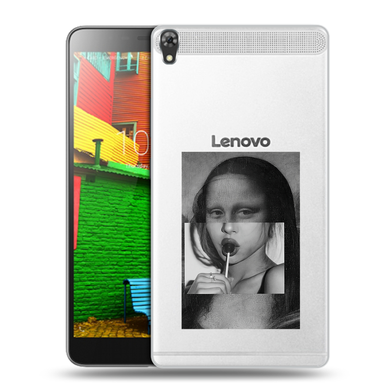 Силиконовый чехол на Lenovo Phab с принтом Мона Лиза Силиконовый чехол на Lenovo Phab с принтом Мона Лиза