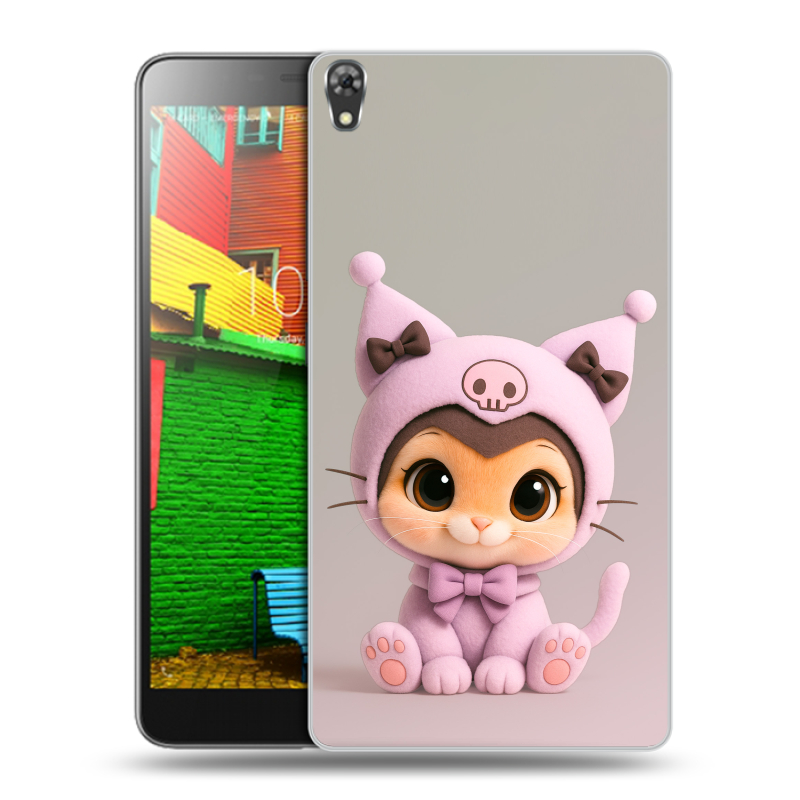 Силиконовый чехол на Lenovo Phab с принтом Куроми Kuromi Силиконовый чехол на Lenovo Phab с принтом Куроми Kuromi