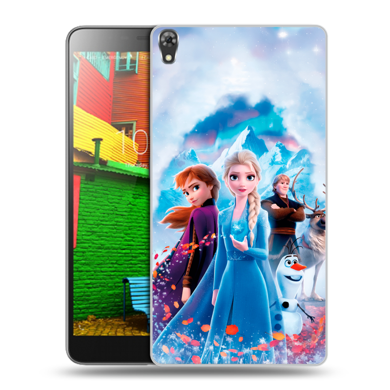 Силиконовый чехол на Lenovo Phab с принтом Холодное сердце Frozen Силиконовый чехол на Lenovo Phab с принтом Холодное сердце Frozen