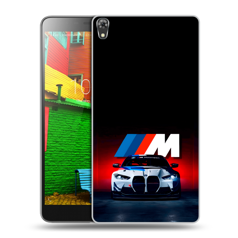 Силиконовый чехол на Lenovo Phab с принтом БМВ BMW Силиконовый чехол на Lenovo Phab с принтом БМВ BMW