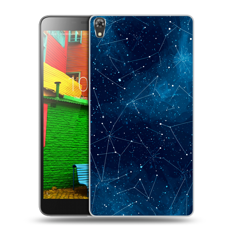 Силиконовый чехол на Lenovo Phab с принтом Космос звезды Силиконовый чехол на Lenovo Phab с принтом Космос звезды
