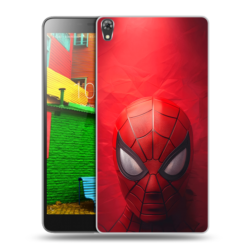 Силиконовый чехол на Lenovo Phab с принтом Spiderman Человек паук Силиконовый чехол на Lenovo Phab с принтом Spiderman Человек паук