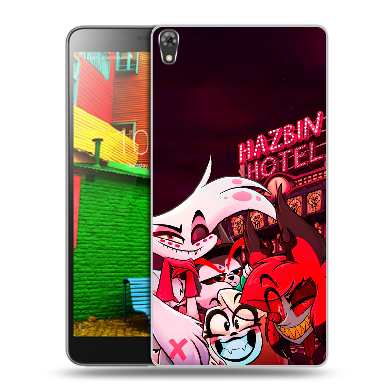 Силиконовый чехол на Lenovo Phab с принтом Hazbin Hotel Отель Хазбин Силиконовый чехол на Lenovo Phab с принтом Hazbin Hotel Отель Хазбин