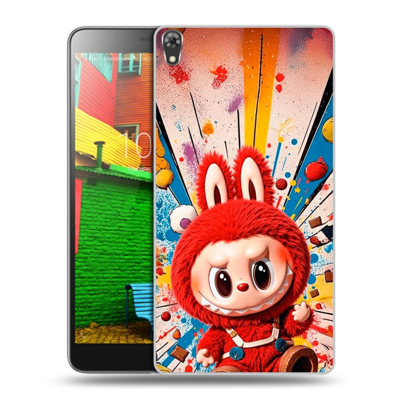 Силиконовый чехол на Lenovo Phab с принтом Labubu Лабубу Силиконовый чехол на Lenovo Phab с принтом Labubu Лабубу