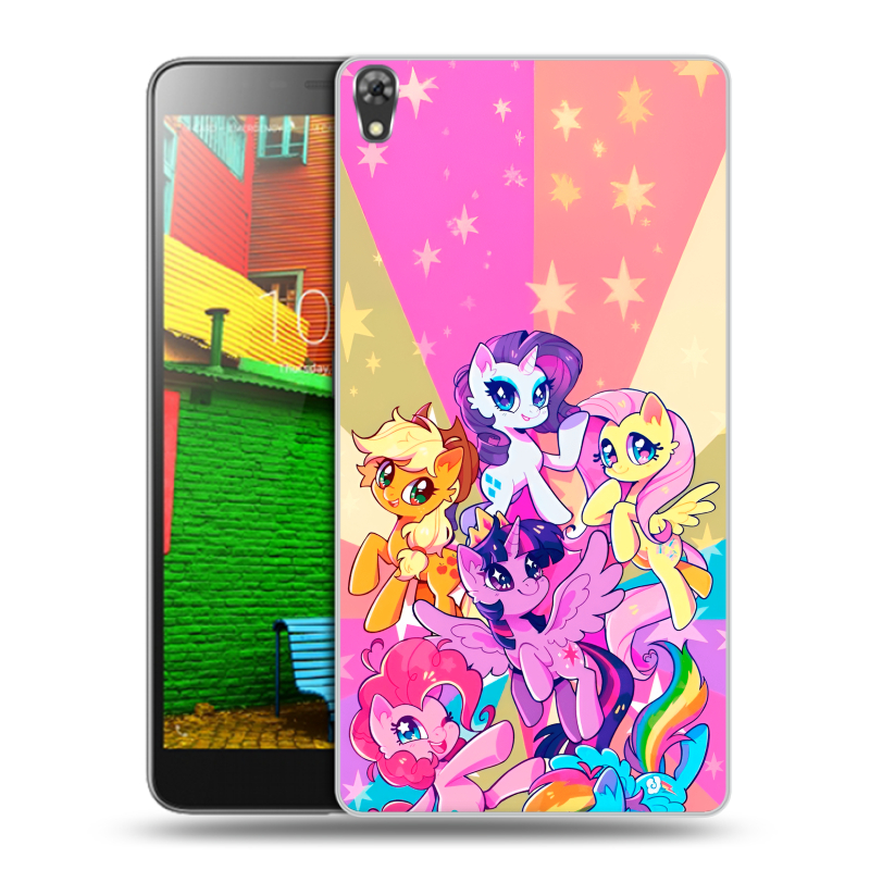Силиконовый чехол на Lenovo Phab с принтом My little pony Дружба чудо Силиконовый чехол на Lenovo Phab с принтом My little pony Дружба чудо