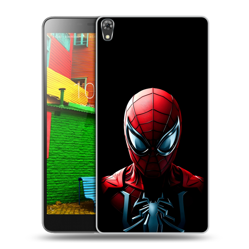 Силиконовый чехол на Lenovo Phab с принтом Spiderman Человек паук Силиконовый чехол на Lenovo Phab с принтом Spiderman Человек паук