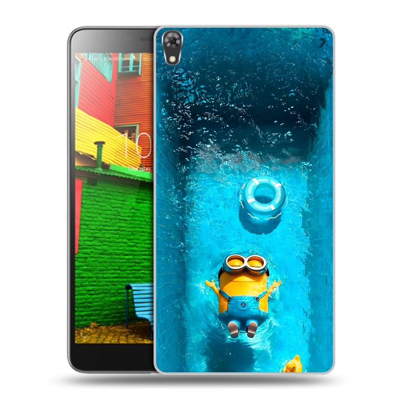 Силиконовый чехол на Lenovo Phab с принтом Миньоны Силиконовый чехол на Lenovo Phab с принтом Миньоны