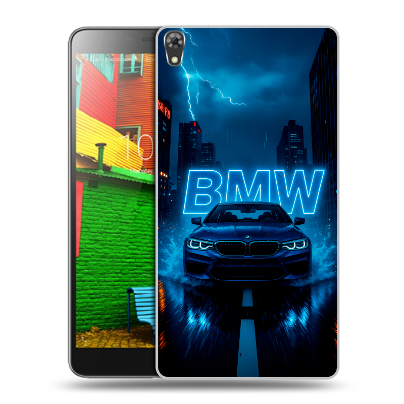 Силиконовый чехол на Lenovo Phab с принтом BMW БМВ Силиконовый чехол на Lenovo Phab с принтом BMW БМВ