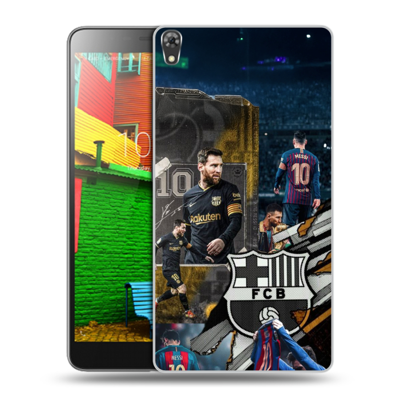 Силиконовый чехол на Lenovo Phab с принтом Messi Barcelona Силиконовый чехол на Lenovo Phab с принтом Messi Barcelona