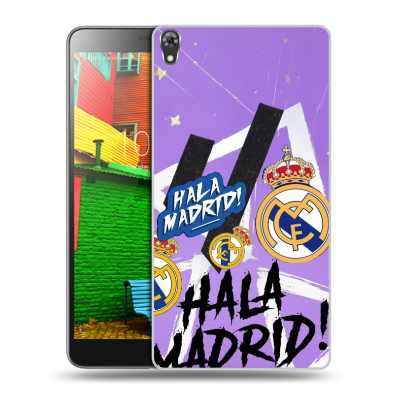 Силиконовый чехол на Lenovo Phab с принтом Real Madrid Реал Мадрид Силиконовый чехол на Lenovo Phab с принтом Real Madrid Реал Мадрид
