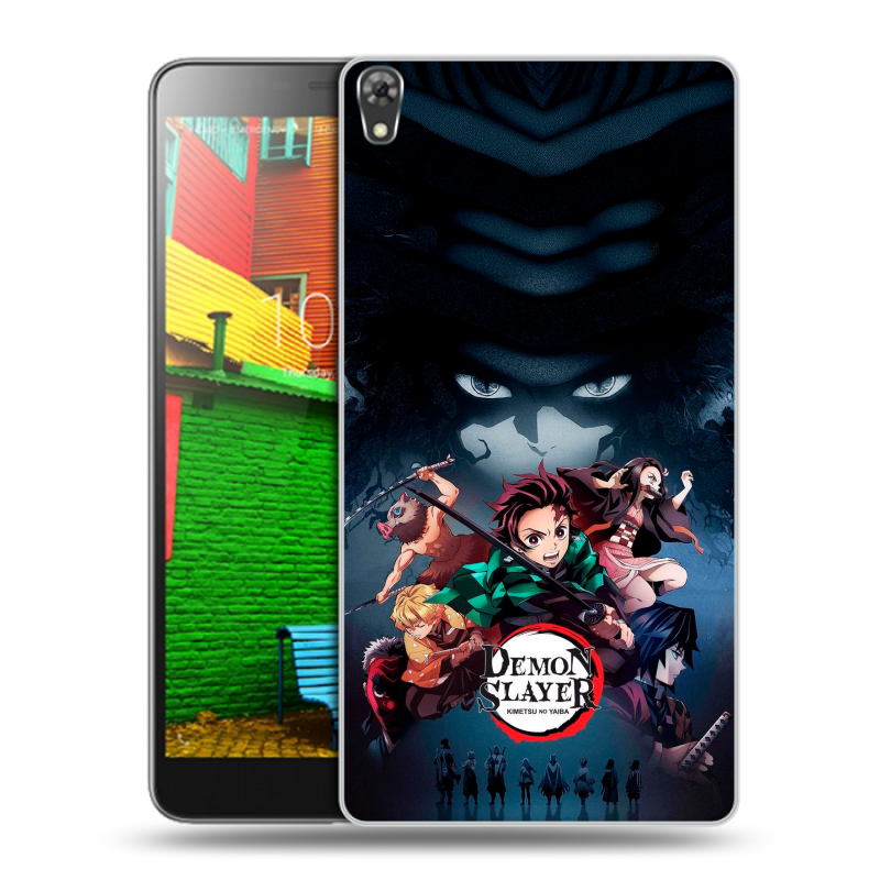 Силиконовый чехол на Lenovo Phab с принтом Demon Slayer Клинок рассекающий демонов Силиконовый чехол на Lenovo Phab с принтом Demon Slayer Клинок рассекающий демонов