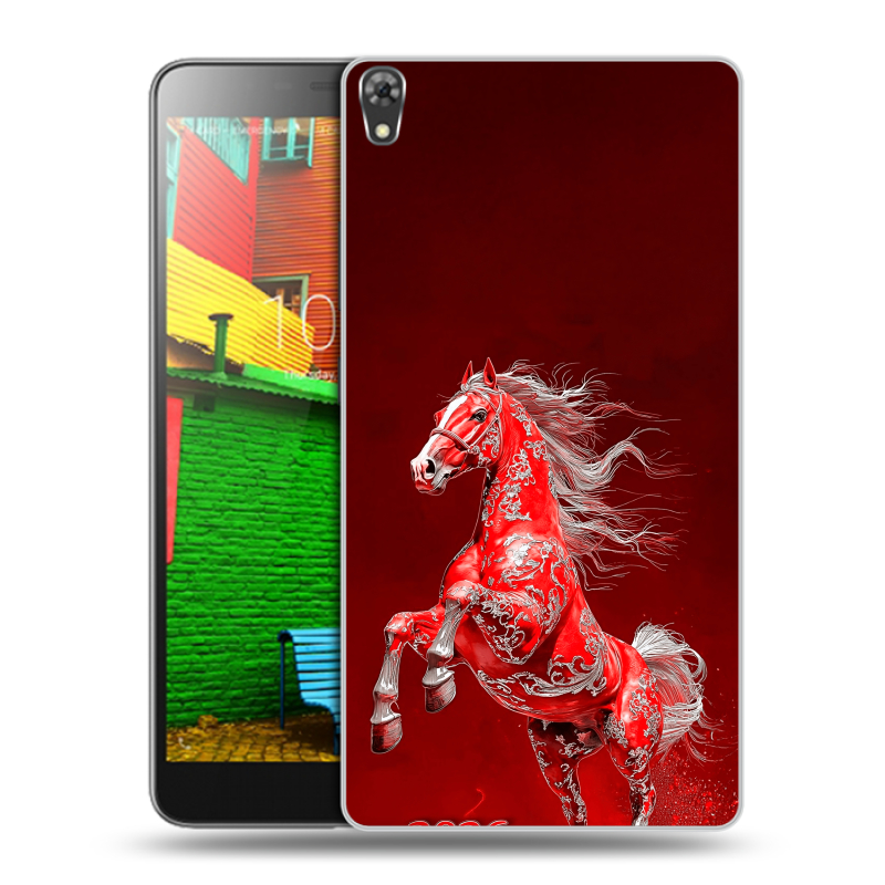 Силиконовый чехол на Lenovo Phab с принтом Новый год Силиконовый чехол на Lenovo Phab с принтом Новый год