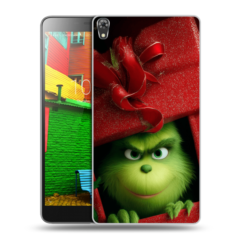 Силиконовый чехол на Lenovo Phab с принтом Новый год Силиконовый чехол на Lenovo Phab с принтом Новый год