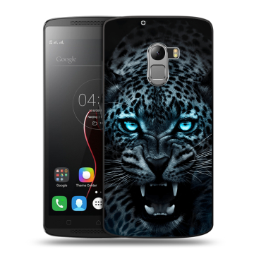 Силиконовый чехол на Lenovo A7010 с принтом Темный леопард Силиконовый чехол на Lenovo A7010 с принтом Темный леопард