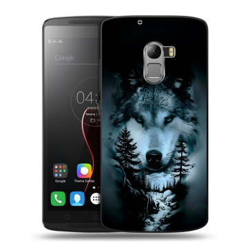 Силиконовый чехол на Lenovo A7010 с принтом Лесной волк Силиконовый чехол на Lenovo A7010 с принтом Лесной волк