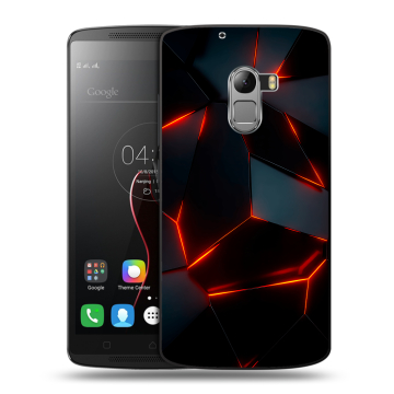 Силиконовый чехол на Lenovo A7010 с принтом Яркие абстракции