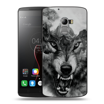 Силиконовый чехол на Lenovo A7010 с принтом Волк Силиконовый чехол на Lenovo A7010 с принтом Волк