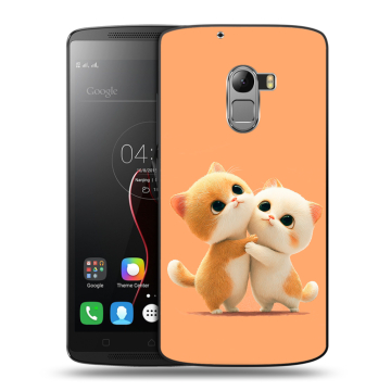 Силиконовый чехол на Lenovo A7010 с принтом Милые котики Силиконовый чехол на Lenovo A7010 с принтом Милые котики