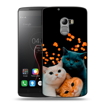 Силиконовый чехол на Lenovo A7010 с принтом Кошки