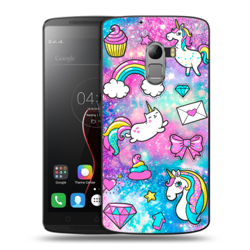 Силиконовый чехол на Lenovo A7010 с принтом Единороги Силиконовый чехол на Lenovo A7010 с принтом Единороги