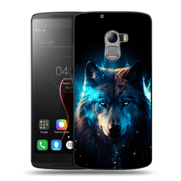 Силиконовый чехол на Lenovo A7010 с принтом Волк ночной Силиконовый чехол на Lenovo A7010 с принтом Волк ночной