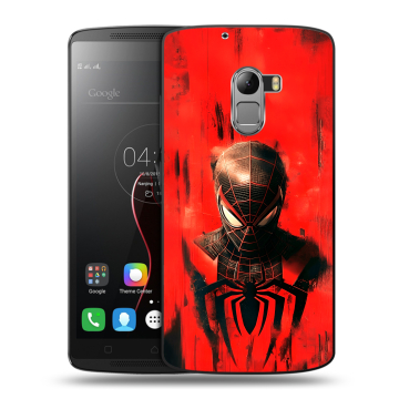 Силиконовый чехол на Lenovo A7010 с принтом человек паук spiderman
