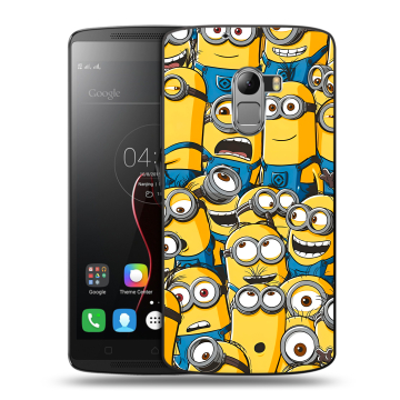 Силиконовый чехол на Lenovo A7010 с принтом Миньоны