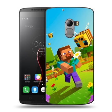 Силиконовый чехол на Lenovo A7010 с принтом Майнкрафт Minecraft Силиконовый чехол на Lenovo A7010 с принтом Майнкрафт Minecraft