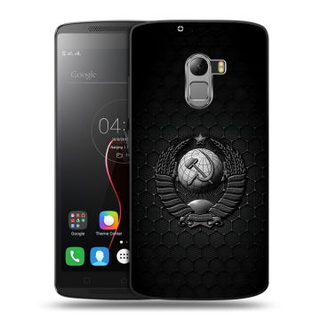 Силиконовый чехол на Lenovo A7010 с принтом Герб Флаг СССР Силиконовый чехол на Lenovo A7010 с принтом Герб Флаг СССР