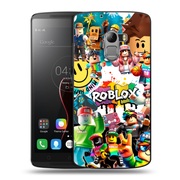 Силиконовый чехол на Lenovo A7010 с принтом Roblox Роблокс