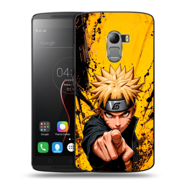Силиконовый чехол на Lenovo A7010 с принтом Naruto Наруто