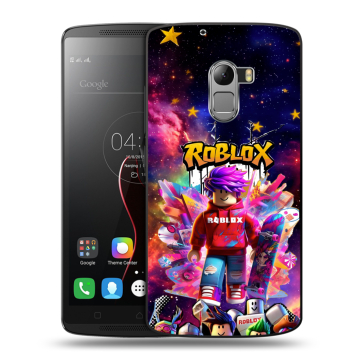 Силиконовый чехол на Lenovo A7010 с принтом Roblox Роблокс