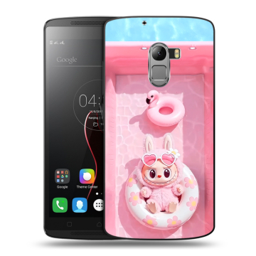 Силиконовый чехол на Lenovo A7010 с принтом Labubu Лабубу