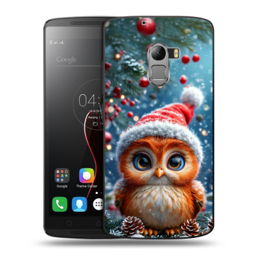 Силиконовый чехол на Lenovo A7010 с принтом Новый год