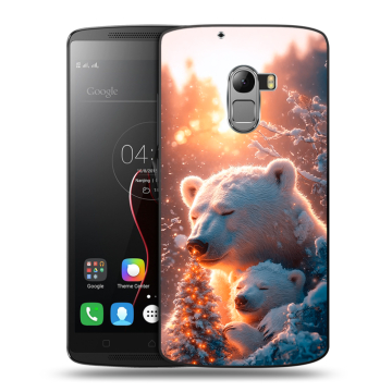 Силиконовый чехол на Lenovo A7010 с принтом Новый год