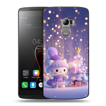 Силиконовый чехол на Lenovo A7010 с принтом Новый год