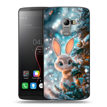 Силиконовый чехол на Lenovo A7010 с принтом Новый год
