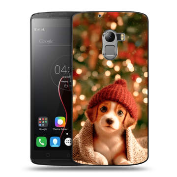 Силиконовый чехол на Lenovo A7010 с принтом Новый год