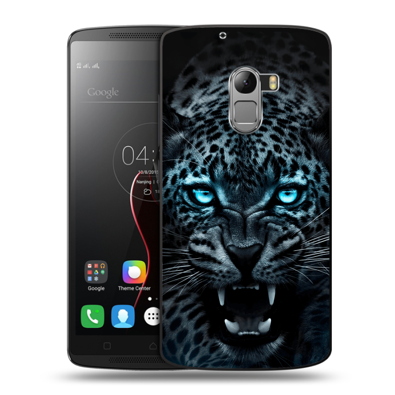 Силиконовый чехол на Lenovo A7010 с принтом Темный леопард Силиконовый чехол на Lenovo A7010 с принтом Темный леопард
