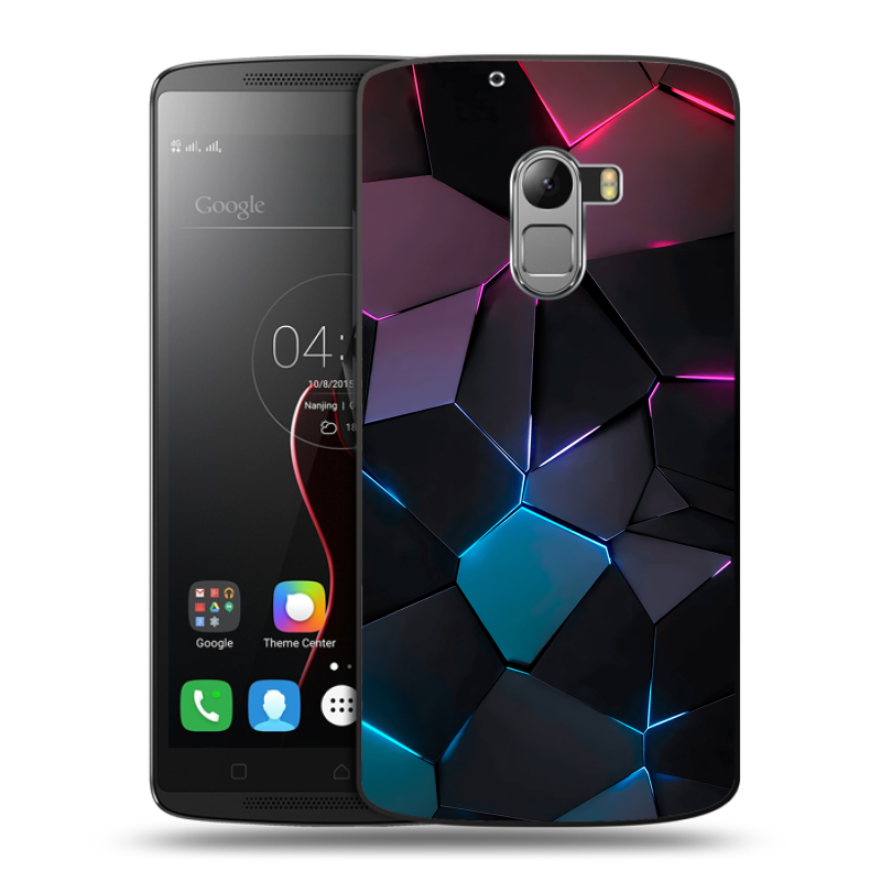 Силиконовый чехол на Lenovo A7010 с принтом Геометрия неона Силиконовый чехол на Lenovo A7010 с принтом Геометрия неона