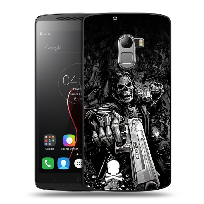 Силиконовый чехол на Lenovo A7010 с принтом Скелет Силиконовый чехол на Lenovo A7010 с принтом Скелет