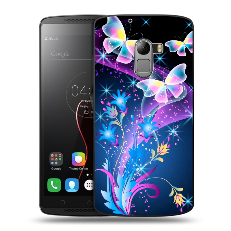 Силиконовый чехол на Lenovo A7010 с принтом Бабочки Силиконовый чехол на Lenovo A7010 с принтом Бабочки