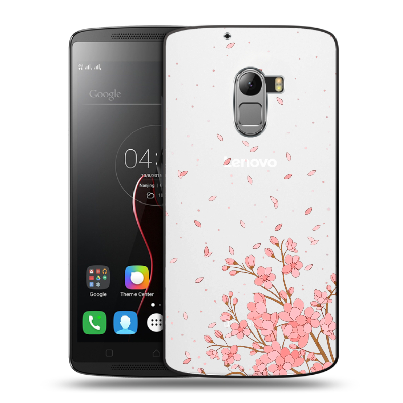 Силиконовый чехол на Lenovo A7010 с принтом Ветка сакуры Силиконовый чехол на Lenovo A7010 с принтом Ветка сакуры