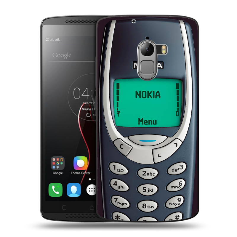 Силиконовый чехол на Lenovo A7010 с принтом Старый телефон Силиконовый чехол на Lenovo A7010 с принтом Старый телефон