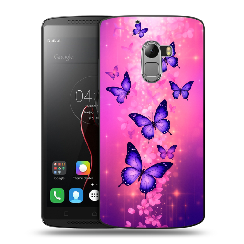 Силиконовый чехол на Lenovo A7010 с принтом Бабочки Силиконовый чехол на Lenovo A7010 с принтом Бабочки