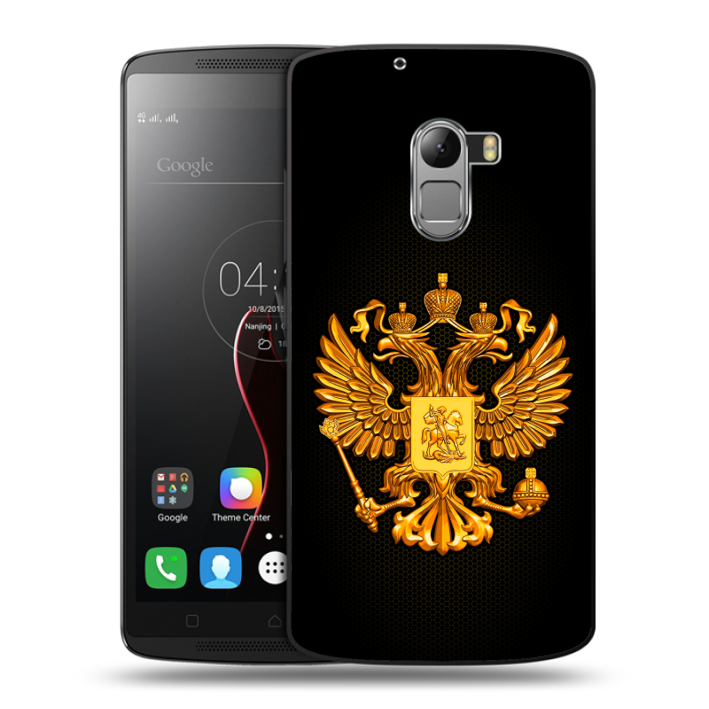 Силиконовый чехол на Lenovo A7010 с принтом Герб России желтый Силиконовый чехол на Lenovo A7010 с принтом Герб России желтый