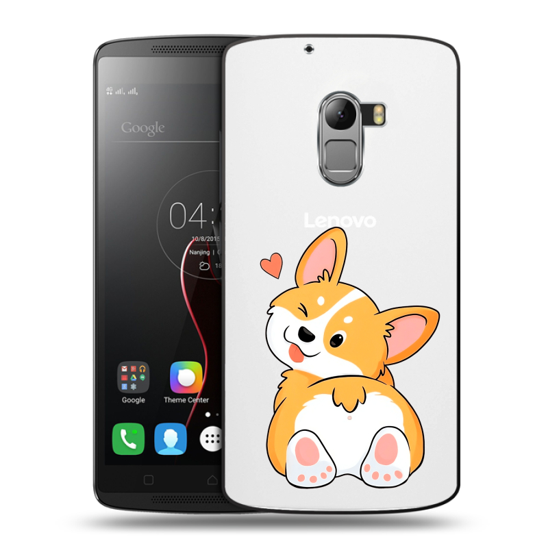 Силиконовый чехол на Lenovo A7010 с принтом Корги Силиконовый чехол на Lenovo A7010 с принтом Корги