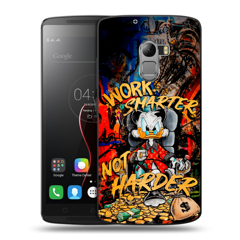 Силиконовый чехол на Lenovo A7010 с принтом Дональд Дак Деньги Силиконовый чехол на Lenovo A7010 с принтом Дональд Дак Деньги